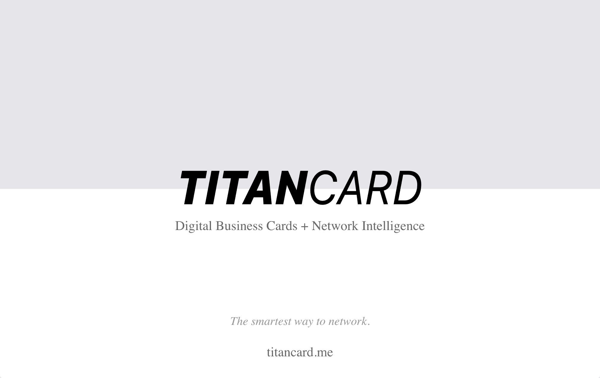 Titan NFC Business Card - Back